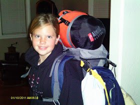 Young girl ready for adventure